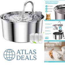 Safe & Stylish 3.2L Pet Water Fountain for Ca...