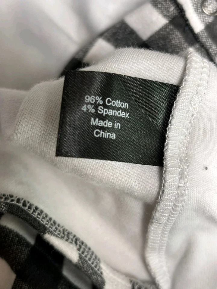 Body Glamour X Lane Bryant Shepherd a cuadros para mujer talla 18/20 blanco negro Foto 4 de 4