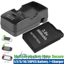Lot Rechargeable Battery / Charger For PSP 2001 3001 3600mAh 3.6V PSP 2000/3000