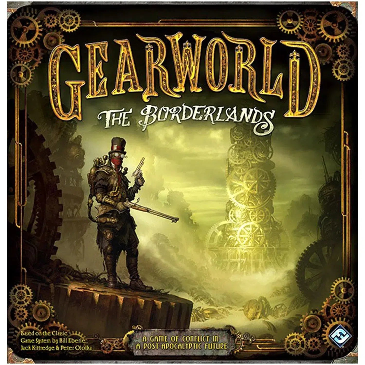 Gearworld: The Borderlands - Area Control Steampunk Board Game for Family, and A