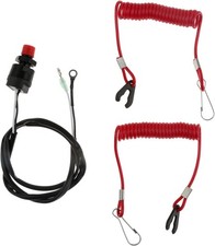 Universal Boat Outboard Engine Motor Kill Switch, Lanyard Kill Urgent Stop Switc