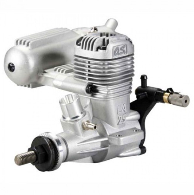 NEW - OS Max 25 LA CL Control Line Engine + Muffler - Rear NEW - OS Max 25 LA CL Control Line Engine + Muffler - Rear