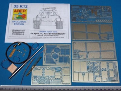 1/35 ABER 35K12 UPGRADE SET FOR GERMAN TIGER II HENSCHEL TURRET - TO DRAGON KITS