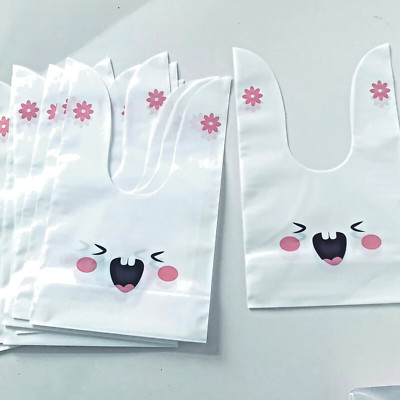 10 Geschenktüten OSTERHASE KOPFFORM CELLOPHAN CELLO Leckerli süß BEUTE