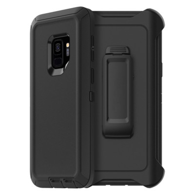 For Samsung Galaxy S9 Plus Defender Case Layer Shockproof Cover with Belt  Clip