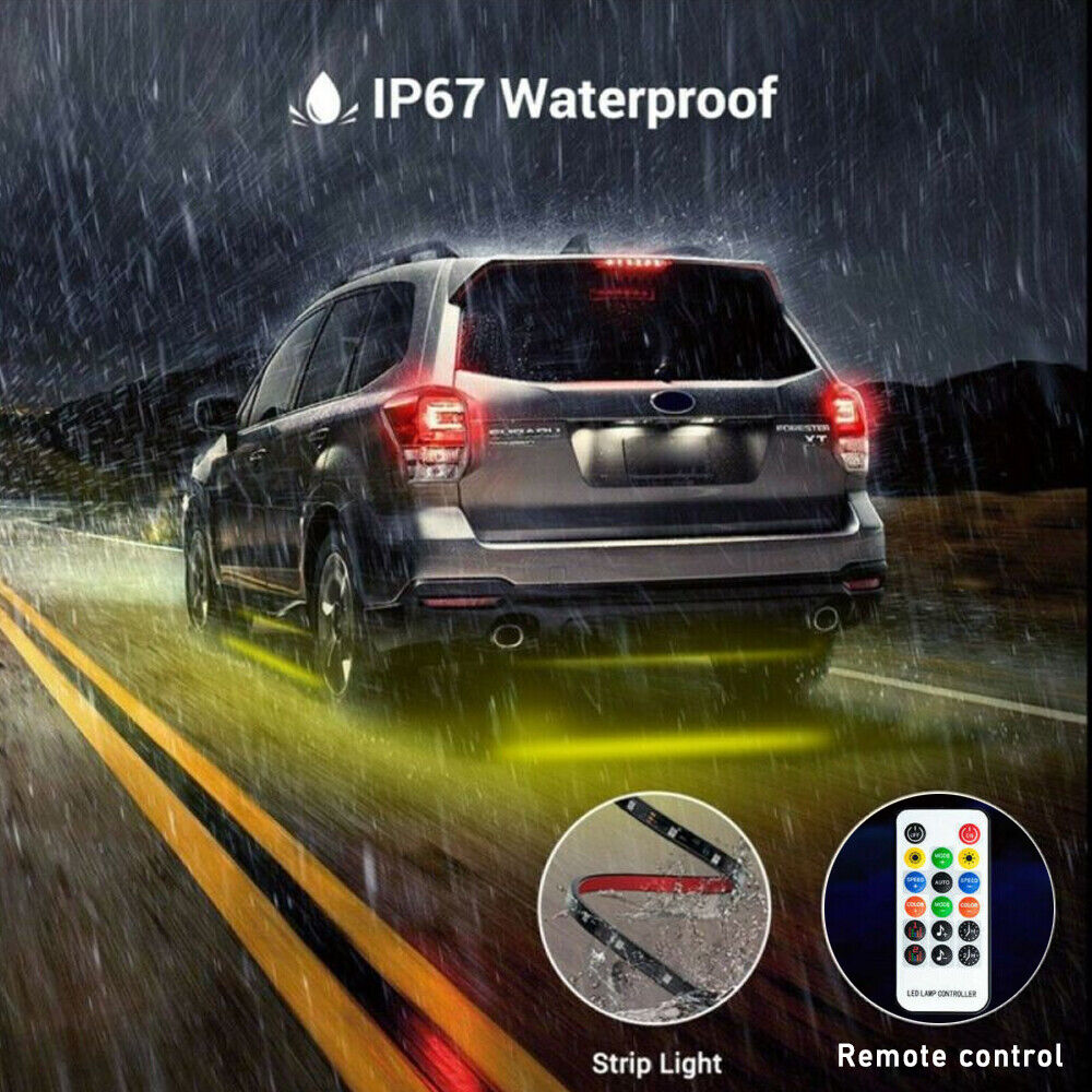 LED RGB Auto Unterbodenbeleuchtung Underglow Körper Atmosphäre Lichtleiste App