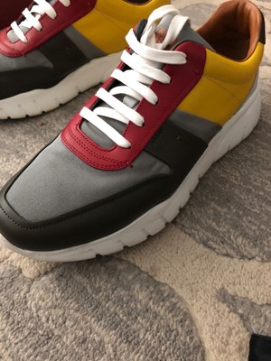 grey bally sneakers