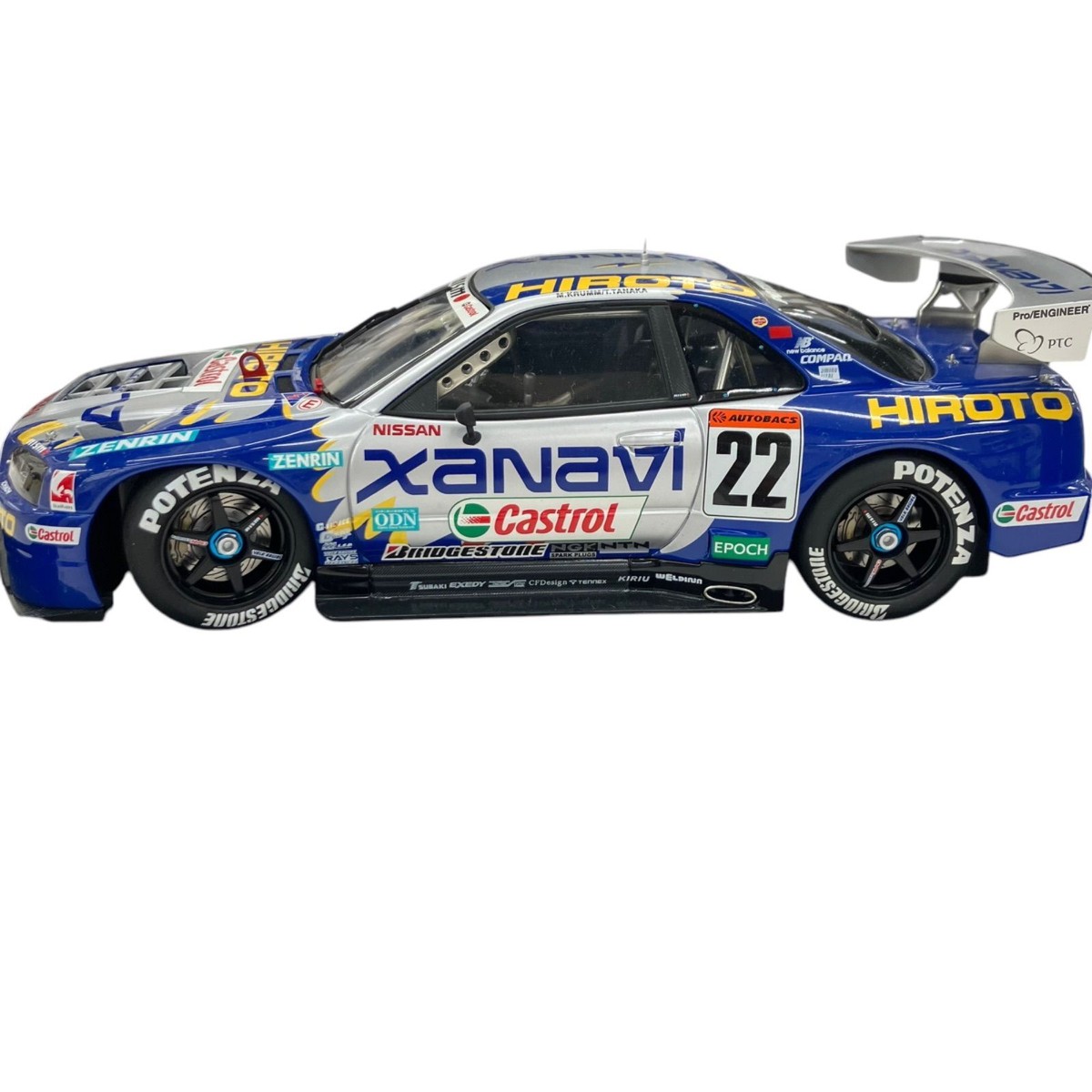 AUTOart kyline GT-R R34 XANAVI JGTC 2001 #22 1/18 Diecast
