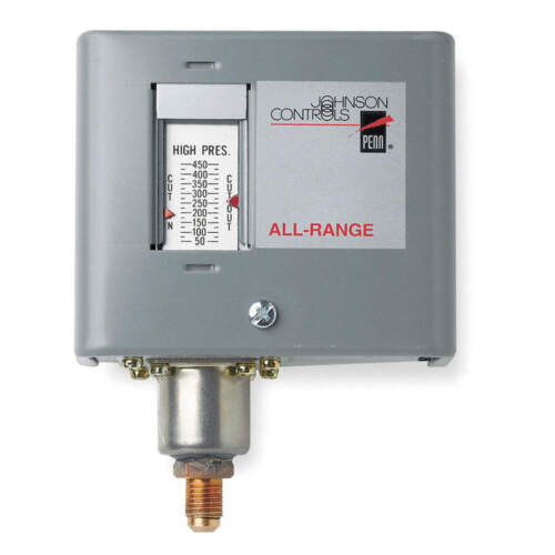 JOHNSON CONTROLS P170AA-118C Single Pressure Control, Adjustable,SPST 40G336