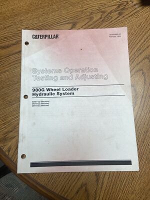 Caterpillar 980G Wheel Loader Hydraulic Sys Operation Testing & Adjusting Manual