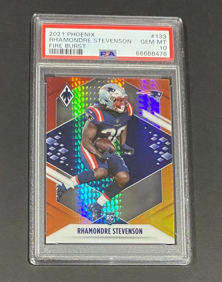 2021 PHOENIX RHAMONDRE STEVENSON FIRE BURST ROOKIE CARD #133 RC PSA 10 POP 2 🔥 - Image 3 of 4