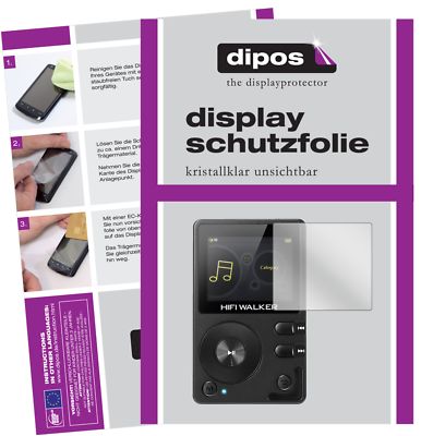 6x Schutzfolie für HIFI WALKER H2 MP3-Player klar Displayschutzfolie Display