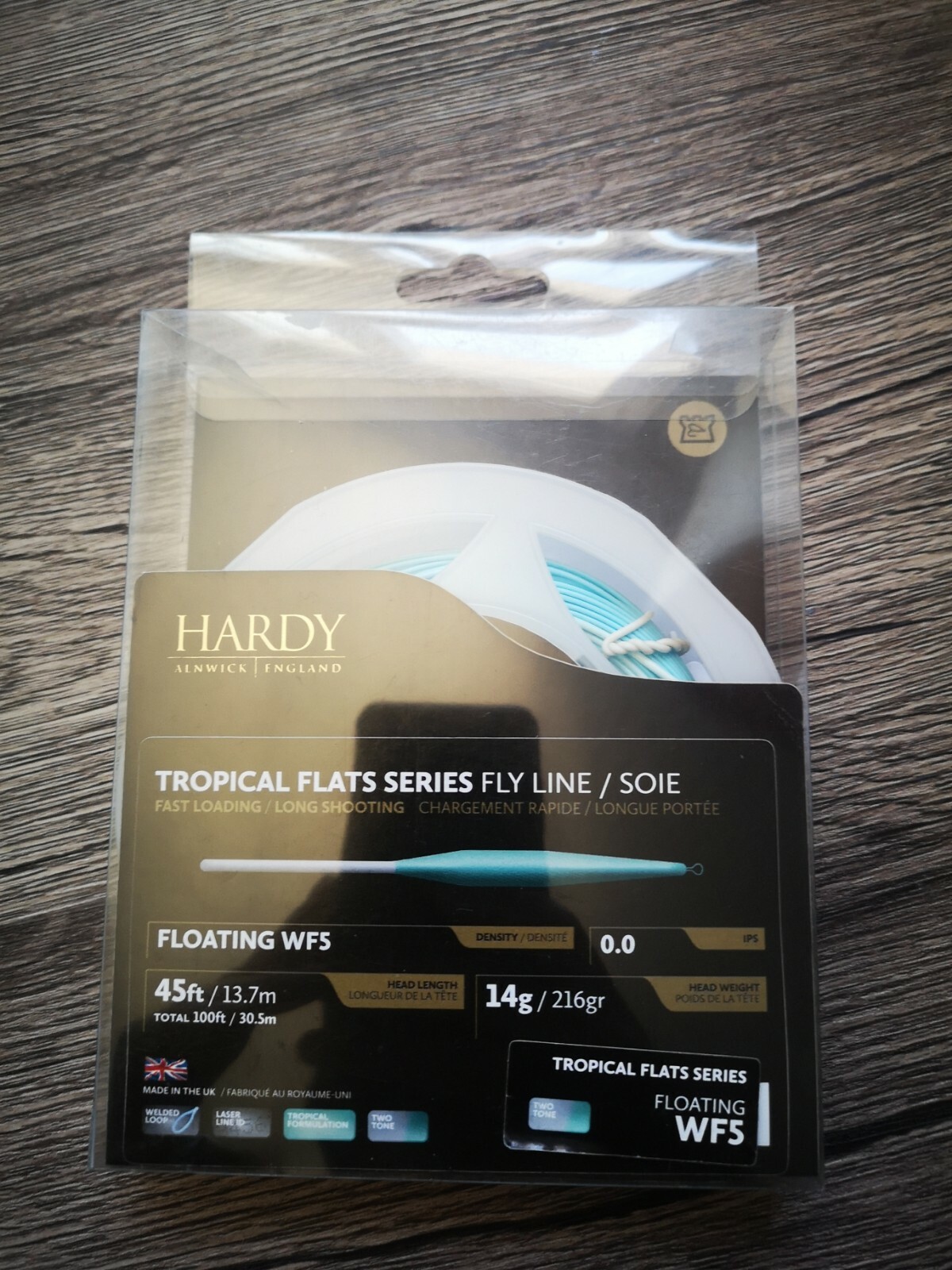 Soie HARDY tropical flats WF5 idéale pour vos sessions de pêche exotique