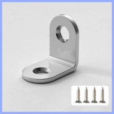 Stainless Steel L-Shaped Bracket Corner Brace 90 Degree Angle Corner Lot New