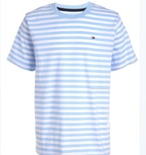 NWT, Boys Tommy Hilfiger Blue-White Short Sleeved T-Shirt. Size 2T