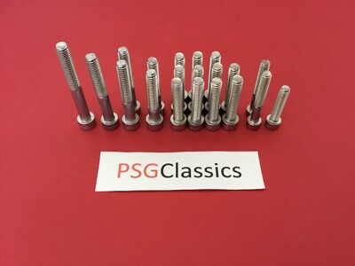 Stainless Steel Allen Bolt Kit For Suzuki GN125, GS125, DR200, SP200 Engine Covers & Cylinder