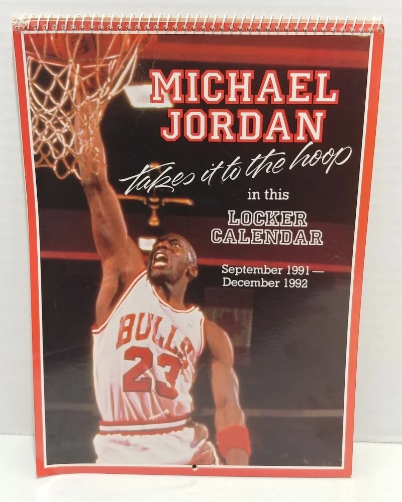 【美品】マイケルジョーダン10yearsカレンダー Michael Jordan Calendar Indiana OTHER Vintage Sports Memorabilia