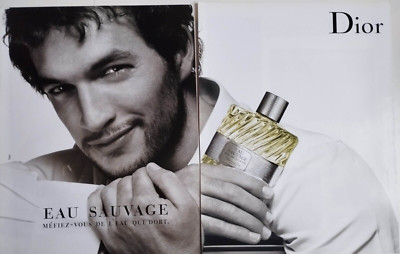 Christian Dior Vintage Print Ad !! ''Eau Sauvage Eau de Toilette Perfume For Men''