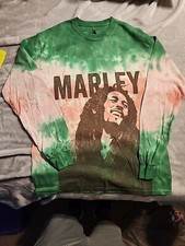 Bob Marley Tie Dye Zion Band Music Long Sleeve T SHIRT