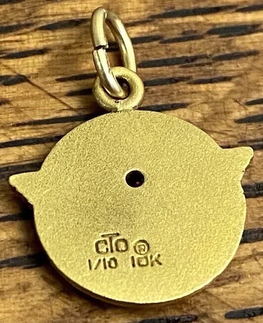 VINTAGE BOEING 10 YEAR SERVICE AWARD PENDANT 1 DIAMOND 1 10 10K GOLD vintage-boeing-10-year-service-award-pendant-1-diamond-1-10-10k-gold