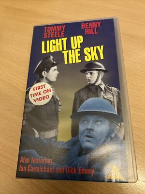 Very Rare VHS Light up the Sky Benny Hill excellent condition working