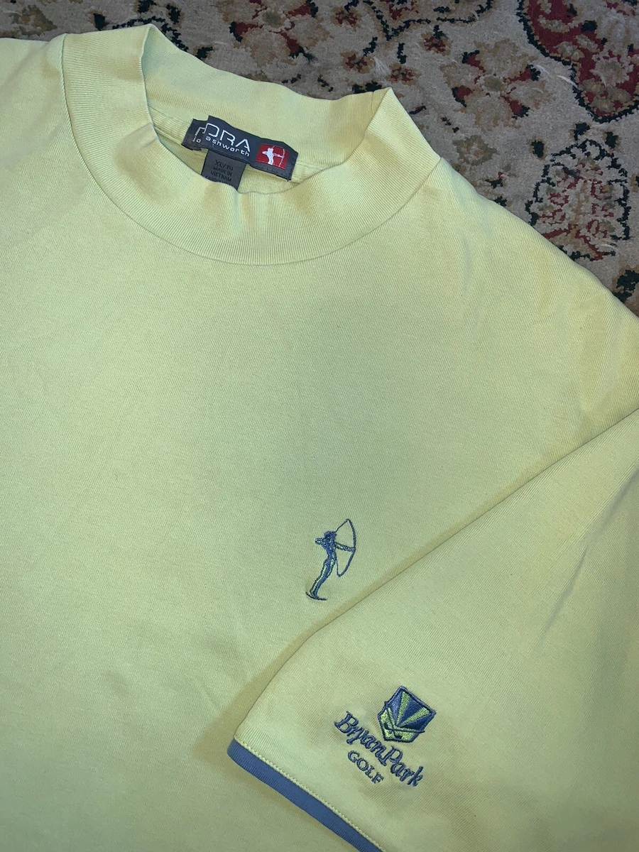 FIDRA John Ashworth Men Golf Shirt XL Green Collarless 100 Cotton eBay