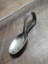 Antique Baby Spoon Loop Handle Community Plate