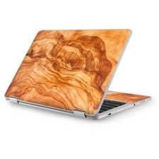 Skins for Asus Chromebook 12.5 vinyl wrap - Marble Wood Design Cherry Mahogany