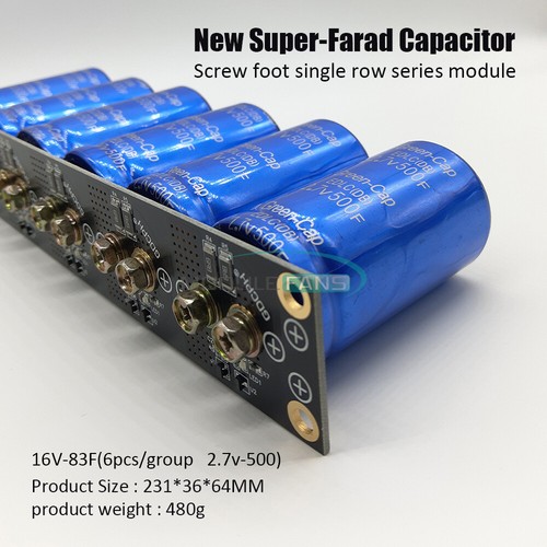 Farad Condensatore 16V-83F Super Condensatore 2,7V-3V 500F con scheda di protezione - Foto 4 di 6