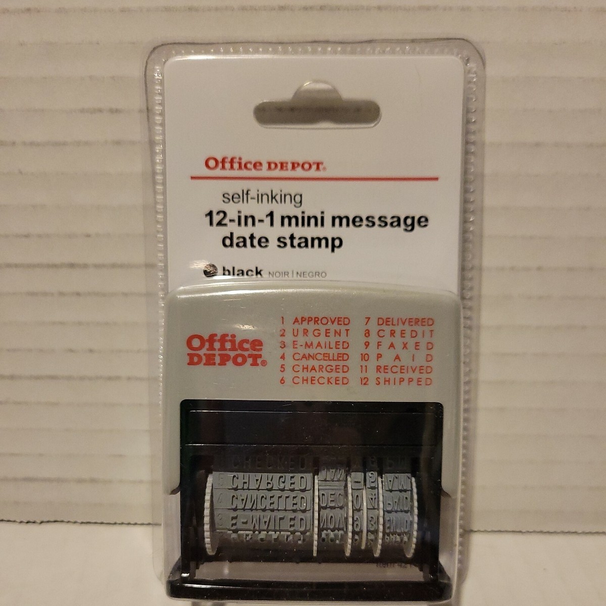 Approval Stamps Office Depot Box REQUEST DENIED Stamp