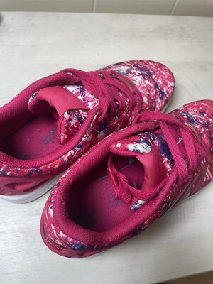 Adidas Sneakers ZX Flux Splatter Pink Rose Athletic Women's Size