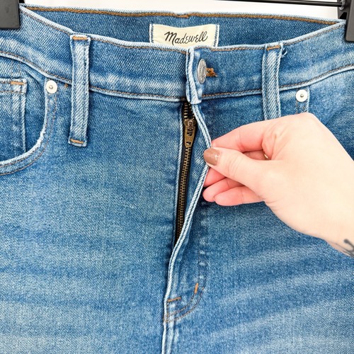Madewell 10" Women’s 32 High-Rise Skinny Crop Jeans in Sheffield Wash - Picture 5 of 10