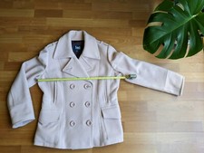 L.e.i Lei Double Breasted 60% Wool Coat Womens Jacket Large Color Blush (pink)