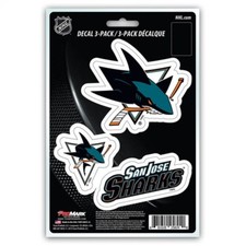 san jose sharks nhl ice hockey team logo decal sticker vinyl die set made in usa