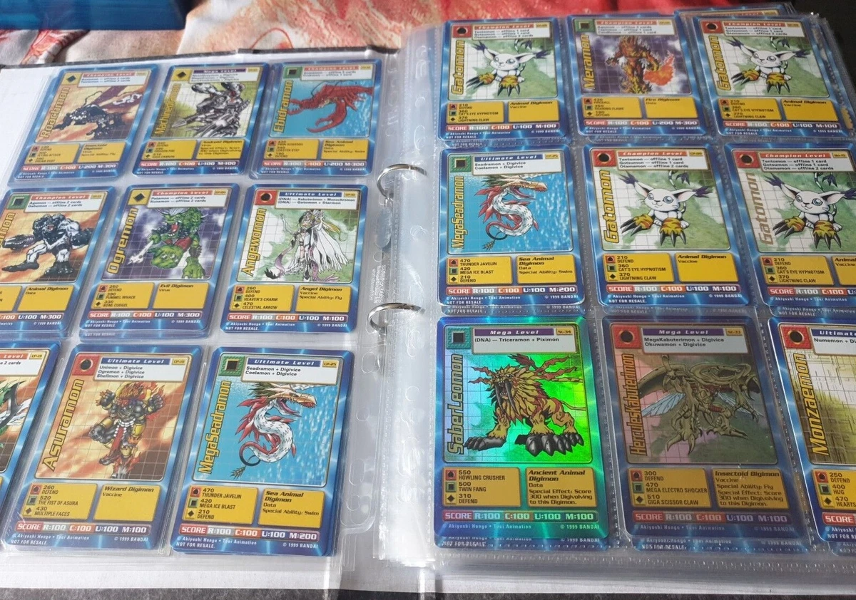 Vintage 1999 Bandai Digimon Cards Lot - 139 Card Bundle, Foil & Regular,  Pick & Choose Bandai Digimon CCG Trading Card Games