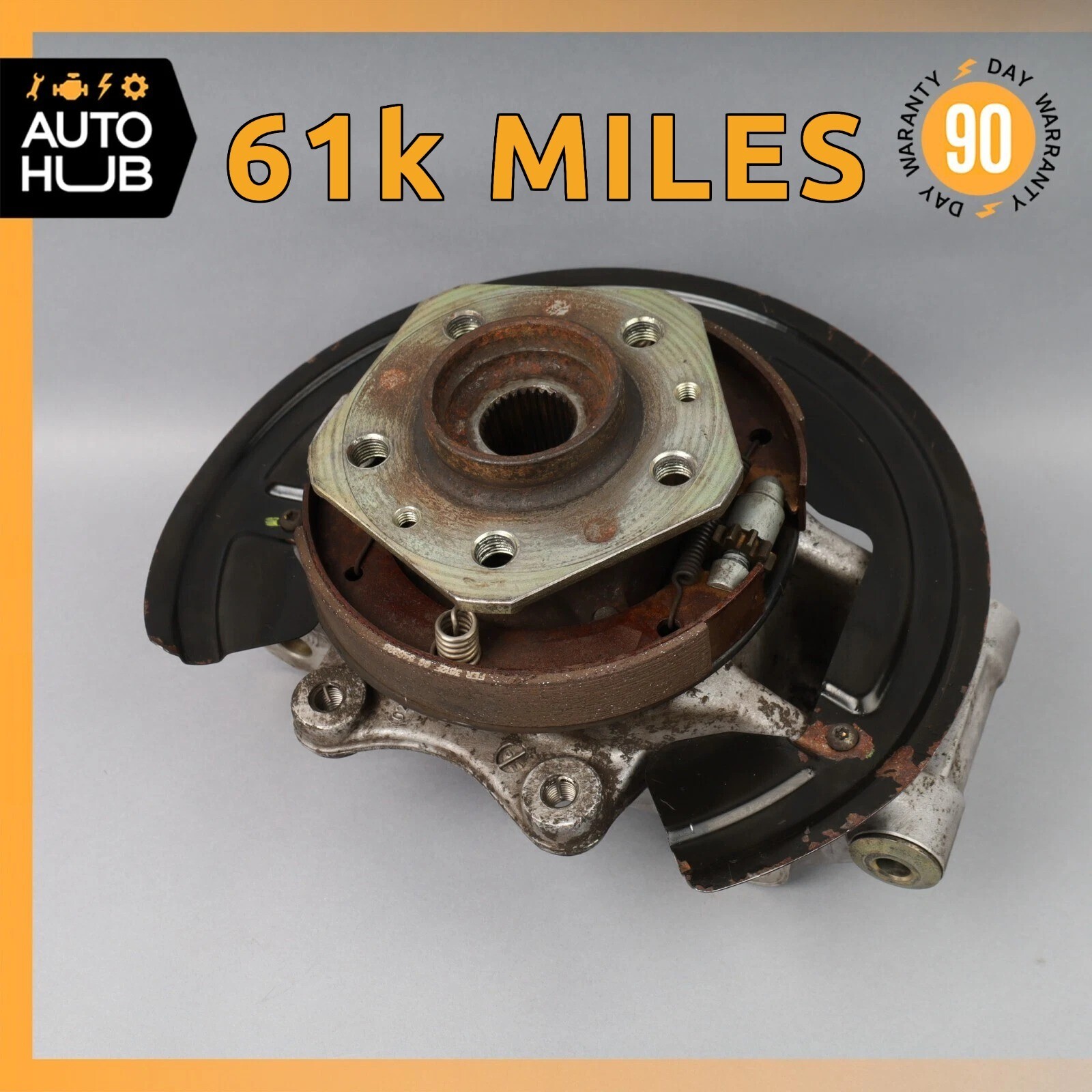 02-04 Maserati Spyder 4200 M138 Rear Right Side Spindle Knuckle Hub OEM 61k