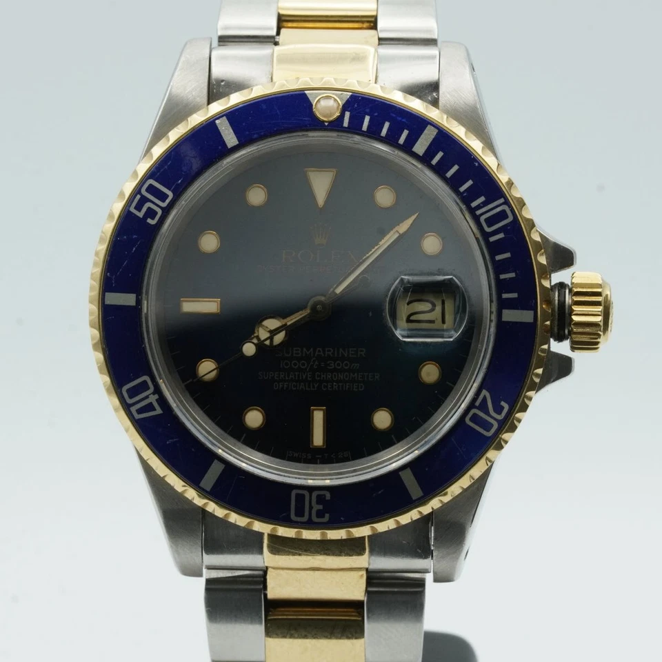 ROLEX SUBMARINER HERREN UHR 40MM 16613 STAHL/GOLD SCHÖNER ZUSTAND RAR - Bild 2 von 4