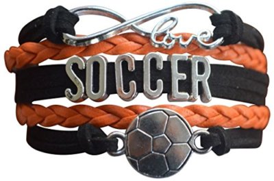 Soccer Bracelet, Adjustable Girls Soccer Charm Bracelet - Perfect Soccer Gifts
