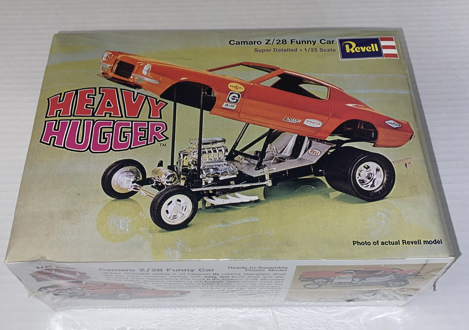SEALED Vintage Revell H1342 Heavy Hugger Camaro Z28 Funny Car Toy