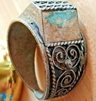 EXTREMELY ANCIENT SILVERED RING ROMAN RARE LEGIONARY ARTIFACT AUTHENTIC