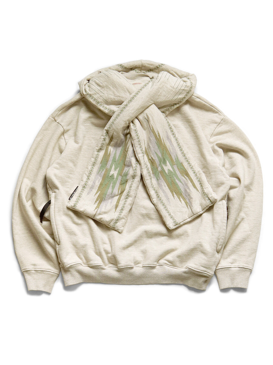 KAPITAL Fleece Lining × Ortega T-cloth KESA Hoodie Unisex EcruBlack  15564 | eBay