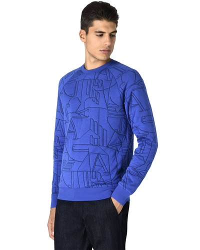 Armani Jeans Mens Eagle Logo Sweatshirt 
