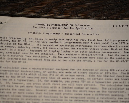 Hewlett Packard HP 42S RPN Scientific Calculator with Owner's Manual Box Extras - Picture 6 of 20