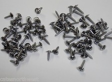 40 Chevy Buick Cadillac 8 Chrome Trim Screws W Finish Washers 2 Size Free Ship