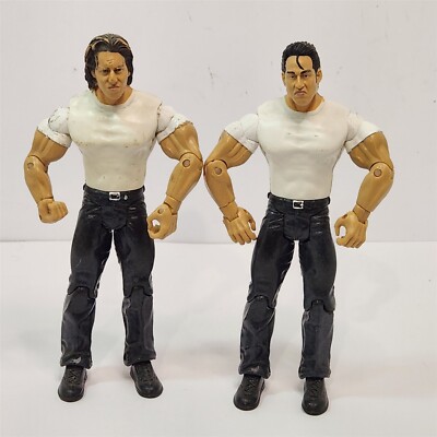 Deuce & Domino WWE Tag Team Action Figure Jakks Pacific 2003 7'' #COL-117