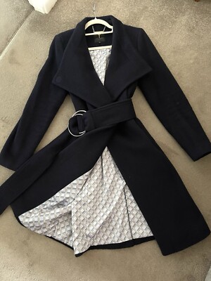 Trench Coat Ted Baker Ellgenc Navy Ted Baker Coat Navy Blue Wool