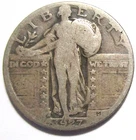 1927-d Standing Liberty Quarter VERY GOOD better date