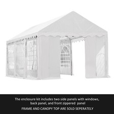 ShelterLogic Enclosure with Windows for Party Tent, 10 ft. x 20 ft. White