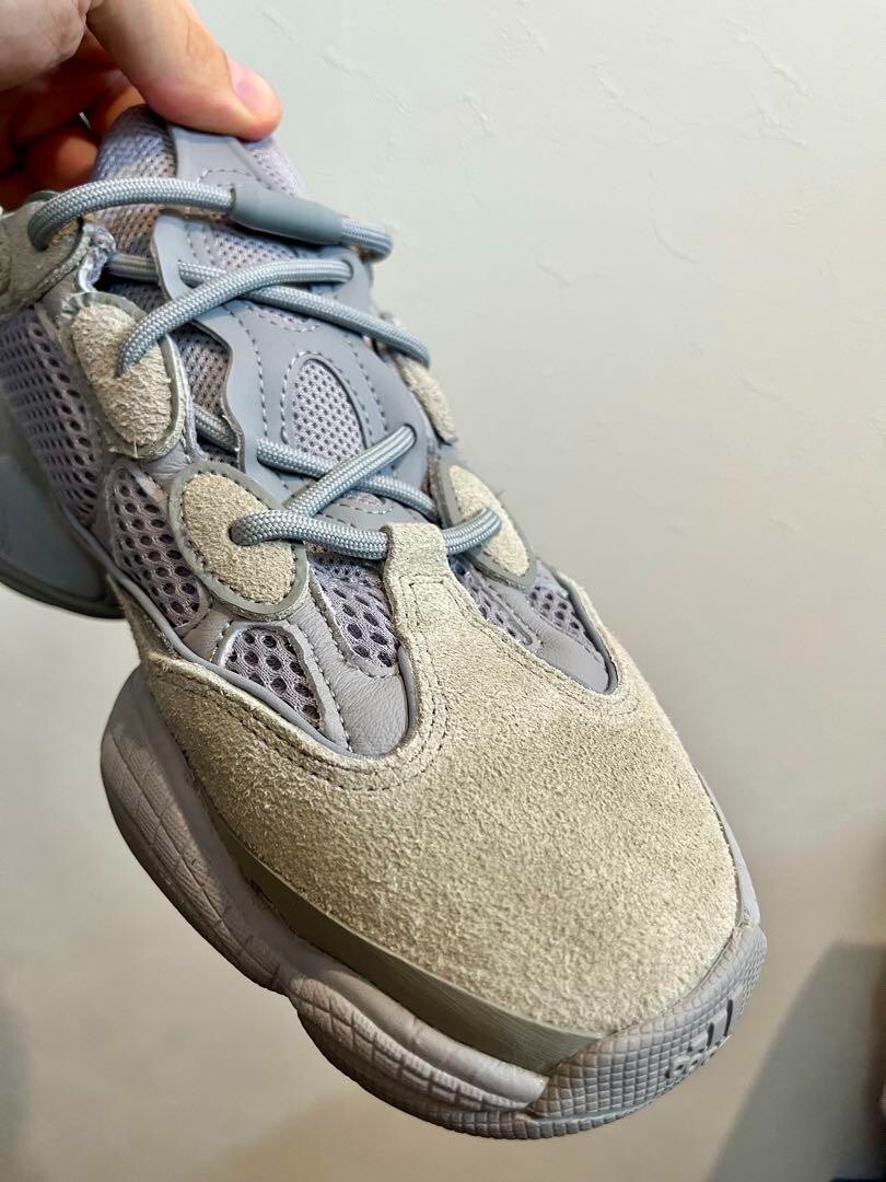 Adidas Sneakers Shoes Yeezy 500 Grey Suede Mesh Size Men's US9.5