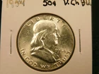 1954   Franklin Half  Item # 1025